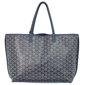 本物 ゴヤール GOYARD アンジュ PM トートバッグ ハンドバッグ PVC ネイビー Anjou バッグ 中古・