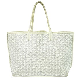 本物 ゴヤール GOYARD アンジュ PM トートバッグ ハンドバッグ PVC ホワイト Anjou バッグ 中古・