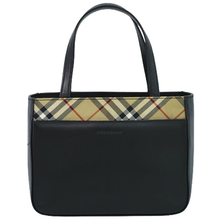 楽天市場】本物 バーバリー BURBERRY チェック トートバッグ  