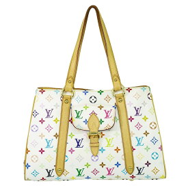 本物 ルイヴィトン LOUIS VUITTON LV オーレリア MM モノグラム マルチカラー ショルダーバッグ トートバッグ ブロン ホワイト M40094 ビトン バッグ 中古・
