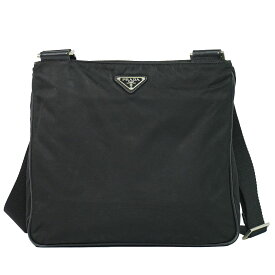 本物 プラダ PRADA ナイロン ショルダーバッグ ポシェット ブラック バッグ 中古・