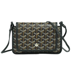 本物 ゴヤール GOYARD プリュメ ショルダーバッグ ポシェット ポーチウォレット PVC ブラック ブラウン バッグ 中古・