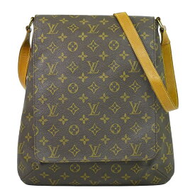 本物 ルイヴィトン LOUIS VUITTON LV ミュゼット モノグラム ショルダーバッグ ポシェット ブラウン M51256 Musette ビトン バッグ 中古・
