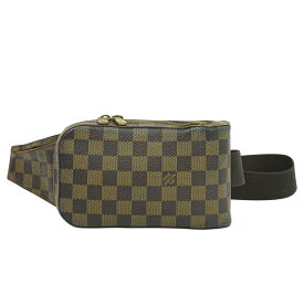 本物 ルイヴィトン LOUIS VUITTON LV ジェロニモス ダミエ エベヌ ボディバッグ ショルダーバッグ ブラウン N51994 Geronimos ビトン バッグ 中古・