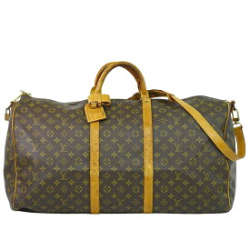 本物 ルイヴィトン LOUIS VUITTON LV キーポルバンドリエール 60 モノグラム 2WAY ボストンバッグ ブラウン M41412 ビトン バッグ 中古・