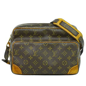本物 ルイヴィトン LOUIS VUITTON LV ナイル モノグラム ショルダーバッグ ポシェット ブラウン M45244 Nile ビトン バッグ 中古・
