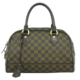 本物 ルイヴィトン LOUIS VUITTON LV ドゥオモ ダミエ エベヌ ハンドバッグ ブラウン N60008 Duomo ビトン バッグ 中古・