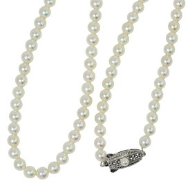 本物 ミキモト MIKIMOTO パール 5.7-6.0mm SIL刻印 ネックレス ペンダント ホワイト シルバー アクセサリー ジュエリー 中古・