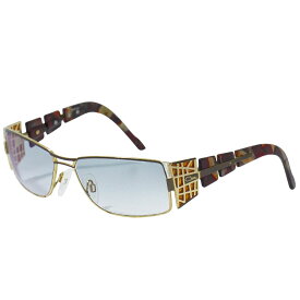 本物 カザール CAZAL プラスチック GP ゴールドメッキ サングラス アイウェア ブラウン ブルー 眼鏡 メガネ 服飾小物 中古・