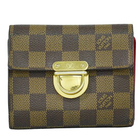 本物 ルイヴィトン LOUIS VUITTON LV ポルトフォイユ コアラ ダミエ エベヌ 折財布 ブラウン N60005 ビトン 財布 ウォレット 中古・