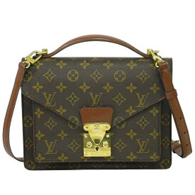 本物 ルイヴィトン LOUIS VUITTON LV モンソー 26 モノグラム 2WAY ショルダーバッグ ハンドバッグ ブラウン M51187 ビトン バッグ 中古・
