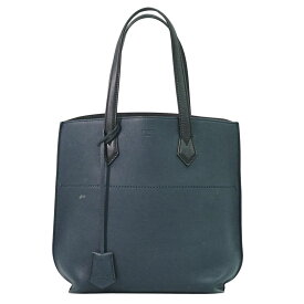 本物 フェンディ FENDI オールイン ショッピング トートバッグ ハンドバッグ レザー ネイビー 8BH262 All In Shopping バッグ 中古・