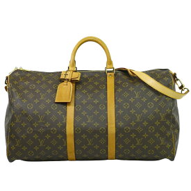 本物 ルイヴィトン LOUIS VUITTON LV キーポルバンドリエール 55 モノグラム 2WAY ボストンバッグ ブラウン M41414 ビトン バッグ 中古・