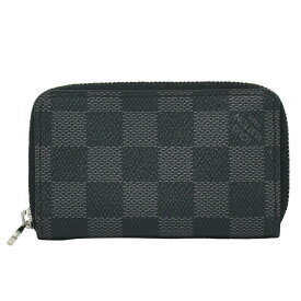 本物 ルイヴィトン LOUIS VUITTON LV ジッピーコインパース ダミエ グラフィット コインケース ブラック グレー N63076 財布 ウォレット 中古・