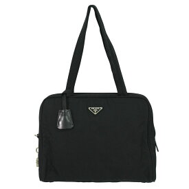 本物 プラダ PRADA ナイロン ショルダーバッグ トートバッグ ブラック バッグ 中古・
