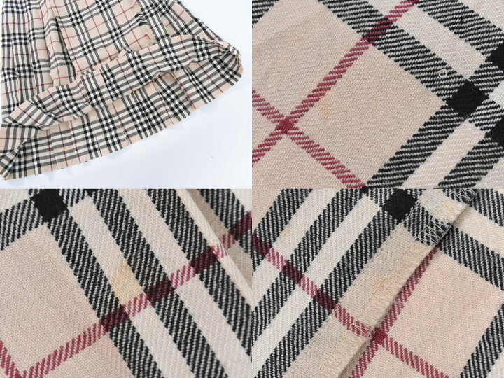 楽天市場】本物 バーバリー BURBERRY ノバチェック チェック プリーツ  