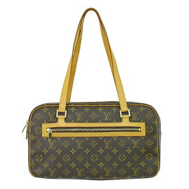 本物 ルイヴィトン LOUIS VUITTON LV シテ GM モノグラム ショルダーバッグ ブラウン M51181 Cite ビトン バック 中古・