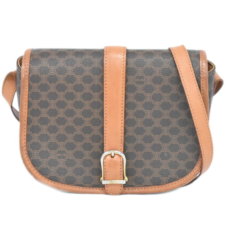 楽天市場】本物 セリーヌ CELINE マカダム ショルダーバッグ  