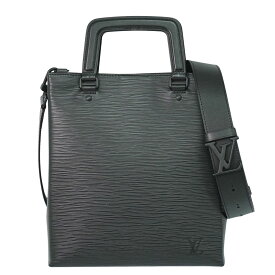 本物 ルイヴィトン LOUIS VUITTON LV サックプラ フォールド エピ レザー 2WAY ショルダーバッグ ハンドバッグ ノワール M58497 ビトン 中古・