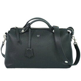 本物 フェンディ FENDI バイザウェイ ラージ 2WAY ショルダーバッグ ハンドバッグ ポシェット レザー ブラック 8BL125 バッグ 中古・