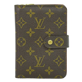 本物 ルイヴィトン LOUIS VUITTON LV ポルト パピエ ジップ モノグラム 折財布 ブラウン M61207 ビトン 財布 ウォレット 中古・