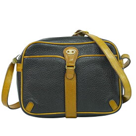 本物 セリーヌ CELINE レザー ショルダーバッグ ポシェット ブラック バッグ 中古・