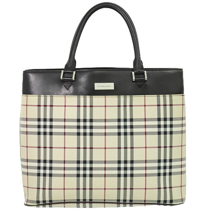 楽天市場】本物 バーバリー BURBERRY ノバチェック チェック トート  