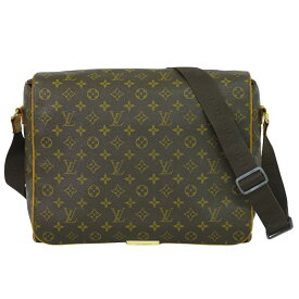 本物 ルイヴィトン LOUIS VUITTON LV アベス モノグラム ショルダーバッグ メッセンジャーバッグ ブラウン M45257 ビトン バッグ 中古・