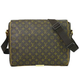 本物 ルイヴィトン LOUIS VUITTON LV アベス モノグラム ショルダーバッグ メッセンジャーバッグ ブラウン M45257 ビトン バッグ 中古・