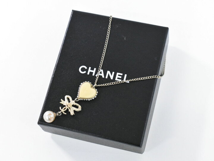 楽天市場】本物 シャネル CHANEL ココマーク ハート リボン モチーフ 