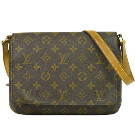本物 ルイヴィトン LOUIS VUITTON LV ミュゼットタンゴ ショート モノグラム ショルダーバッグ ブラウン M51257 ビトン バッグ 中古・