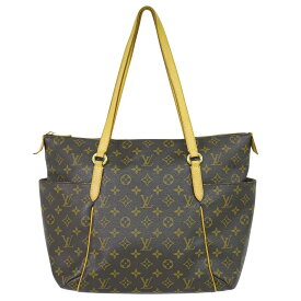 本物 ルイヴィトン LOUIS VUITTON LV トータリー MM モノグラム トートバッグ ショルダーバッグ ブラウン M56689 Totally ビトン バッグ 中古・