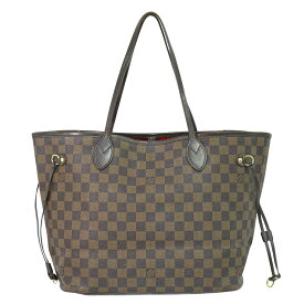 本物 ルイヴィトン LOUIS VUITTON LV 旧型 ネヴァーフル MM ダミエ エベヌ トートバッグ ショルダーバッグ ブラウン N51105 Neverfull バッグ 中古・