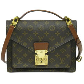 本物 ルイヴィトン LOUIS VUITTON LV モンソー 26 モノグラム 2WAY ショルダーバッグ ハンドバッグ ブラウン M51187 ビトン バッグ 中古・