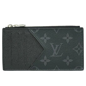 本物 ルイヴィトン LOUIS VUITTON LV コインカード ホルダー モノグラム エクリプス タイガレザー ノワール M30271 ビトン 財布 ウォレット 中古・