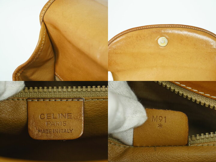 楽天市場】本物 セリーヌ CELINE マカダム ショルダーバッグ 