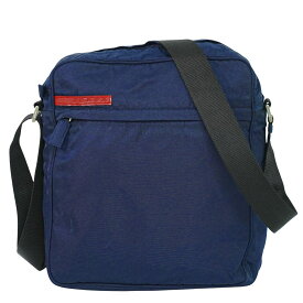 本物 プラダ PRADA スポーツライン ショルダーバッグ ポシェット ナイロン ネイビー B9989 バッグ 中古・