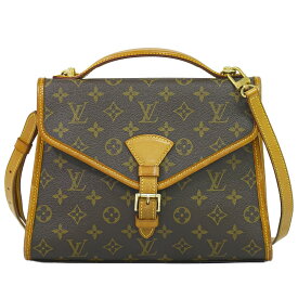 本物 ルイヴィトン LOUIS VUITTON LV ベルエア モノグラム 2WAY ショルダーバッグ ハンドバッグ ポシェット ブラウン M51122 ビトン バッグ 中古・