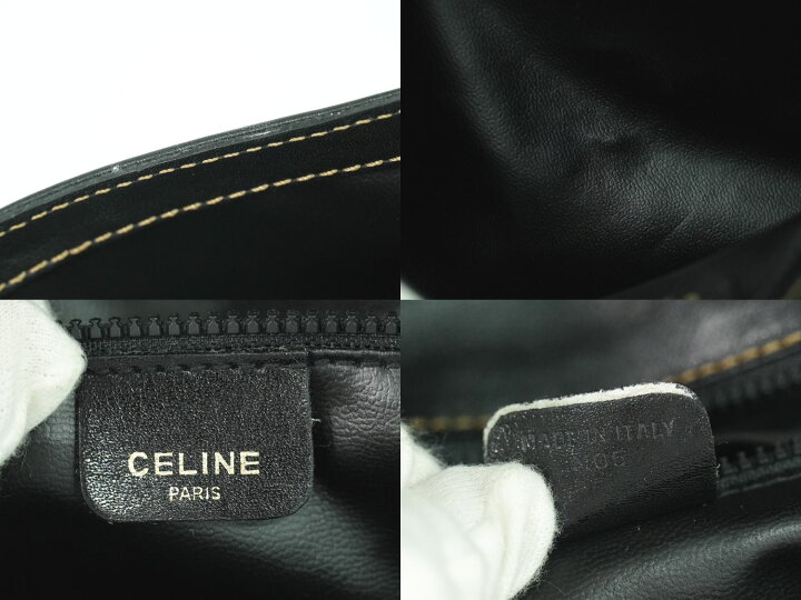楽天市場】本物 セリーヌ CELINE レザー ショルダーバッグ ポシェット  