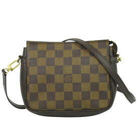 本物 ルイヴィトン LOUIS VUITTON LV トゥルースメイクアップ ダミエ エベヌ ショルダーバッグ ブラウン N51982 ビトン バッグ 中古・