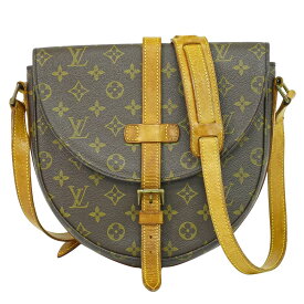 本物 ルイヴィトン LOUIS VUITTON LV シャンティ GM モノグラム ショルダーバッグ ポシェット ブラウン M51232 ビトン バッグ 中古・