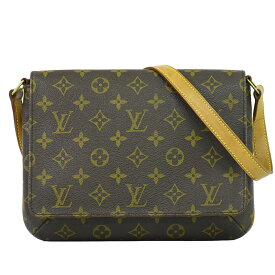 本物 ルイヴィトン LOUIS VUITTON LV ミュゼットタンゴ ショート モノグラム ショルダーバッグ ブラウン M51257 ビトン バッグ 中古