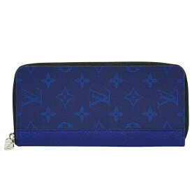 本物 ルイヴィトン LOUIS VUITTON LV ジッピーウォレット ヴェルティカル タイガラマ 長財布 コバルト ブルー M30447 ビトン 財布 ウォレット 中古・