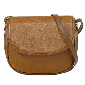 本物 バーバリー Burberrys レザー ショルダーバッグ ポシェット ブラウン バッグ 中古・