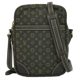 本物 ルイヴィトン LOUIS VUITTON LV ダヌーブ モノグラム ミニラン ショルダーバッグ ポシェット ブラウン M95228 Danube ビトン バッグ 中古