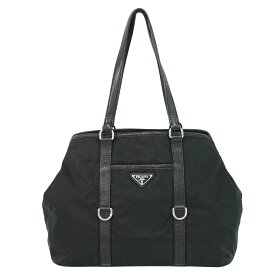 本物 プラダ PRADA ナイロン トートバッグ ブラック バッグ 中古・