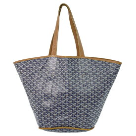 本物 ゴヤール GOYARD ベラーラ MM リバーシブル トートバッグ ハンドバッグ PVC ネイビー Belharra バッグ 中古・