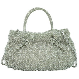 本物 アンテプリマ ANTEPRIMA ワイヤーバッグ 2WAY ショルダーバッグ ハンドバッグ ビニール シルバー バッグ 中古・