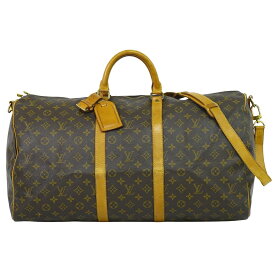 本物 ルイヴィトン LOUIS VUITTON LV キーポルバンドリエール 55 モノグラム 2WAY ボストンバッグ ブラウン M41414 ビトン バッグ 中古・