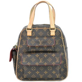 本物 ルイヴィトン LOUIS VUITTON LV エクサントリシテ モノグラム ハンドバッグ トートバッグ ブラウン M51161 Excentri Cite ビトン バッグ 中古